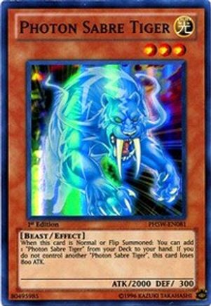 Photon Sabre Tiger (Super Rare) (PHSW-EN081) - Photon Shockwave Unlimited