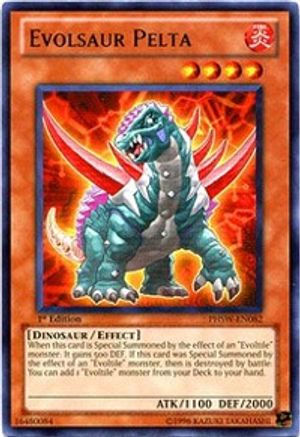 Evolsaur Pelta (Rare) (PHSW-EN082) - Photon Shockwave 1st Edition
