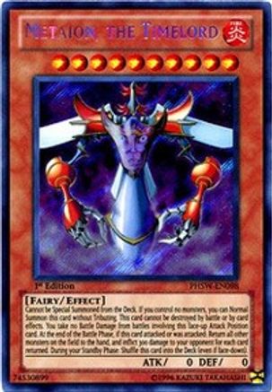Metaion, the Timelord (Secret Rare) (PHSW-EN098) - Photon Shockwave Unlimited