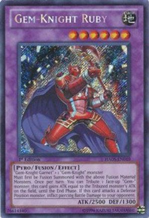Gem-Knight Ruby (Secret Rare) (HA05-EN019) - Hidden Arsenal 5: Steelswarm Invasion Unlimited