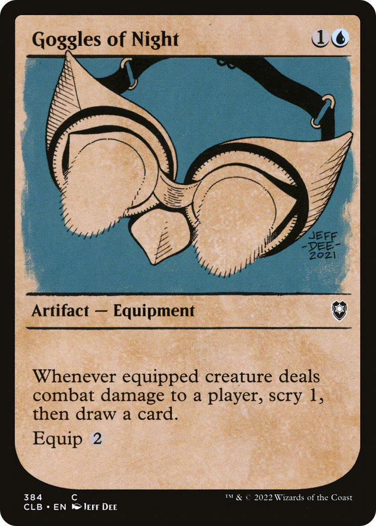 Goggles of Night - Showcase [Commander Legends: Battle for Baldur's Gate]