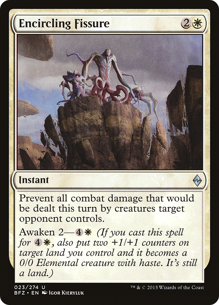 Encircling Fissure (BFZ-023) [Battle for Zendikar] Foil