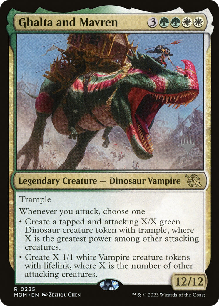 Ghalta and Mavren (PPMOM-225) [Promo Pack: March of the Machine Promos]