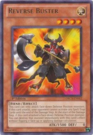 Reverse Buster (Rare) (ORCS-EN012) - Order of Chaos 1st Edition