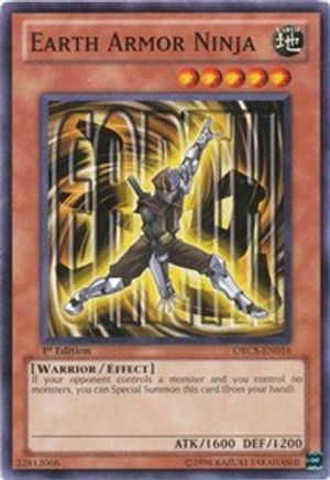 Earth Armor Ninja (Common) (ORCS-EN016) - Order of Chaos 1st Edition