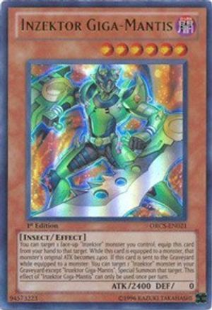 Inzektor Giga-Mantis (Ultra Rare) (ORCS-EN021) - Order of Chaos 1st Edition