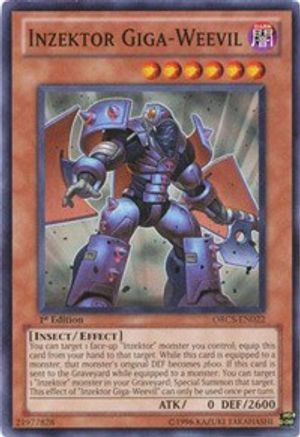 Inzektor Giga-Weevil (Common) (ORCS-EN022) - Order of Chaos 1st Edition