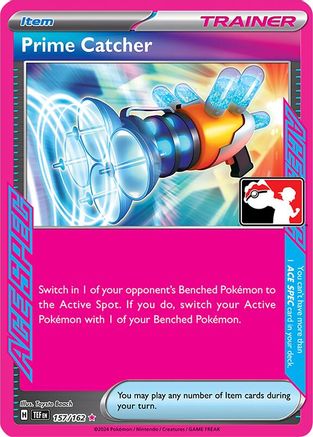 Prime Catcher (157/162) [Prize Pack Series Cards] Holofoil - ACE SPEC Rare