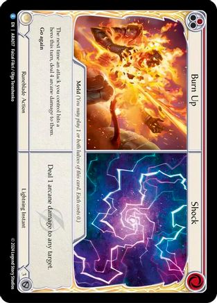 Burn Up // Shock (ARA017) - Blitz Deck: Rosetta - Aurora