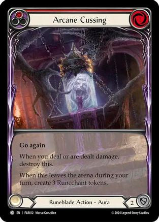Arcane Cussing (Red) (FLR012) - Blitz Deck: Rosetta - Florian