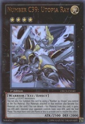 Number C39: Utopia Ray (Ultra Rare) (ORCS-EN040) - Order of Chaos Unlimited