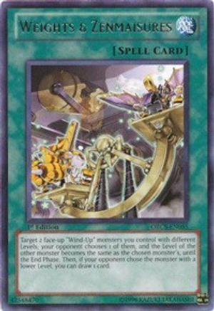 Weights & Zenmaisures (Rare) (ORCS-EN055) - Order of Chaos 1st Edition