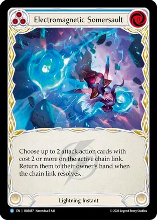 Electromagnetic Somersault (Blue) (ROS087) - Rosetta Rainbow Foil
