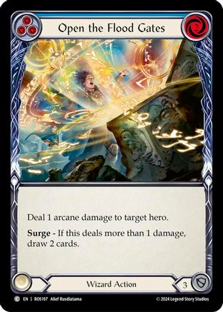 Open the Flood Gates (Blue) (ROS197) - Rosetta Rainbow Foil