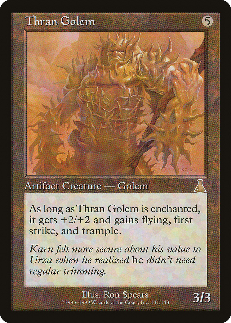 Thran Golem (UDS-141) [Urza's Destiny] Foil