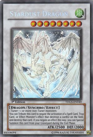 Stardust Dragon (Ghost) (Ghost Rare) (TDGS-EN040) - The Duelist Genesis 1st Edition