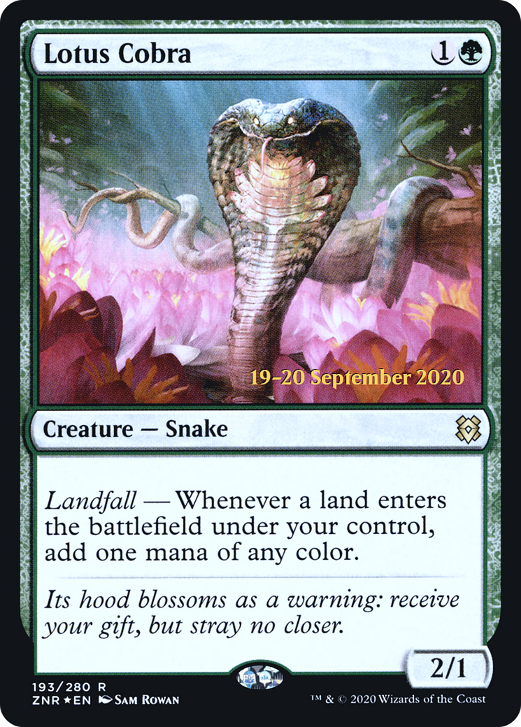 Lotus Cobra (PRE-193) [Zendikar Rising Promos] Foil