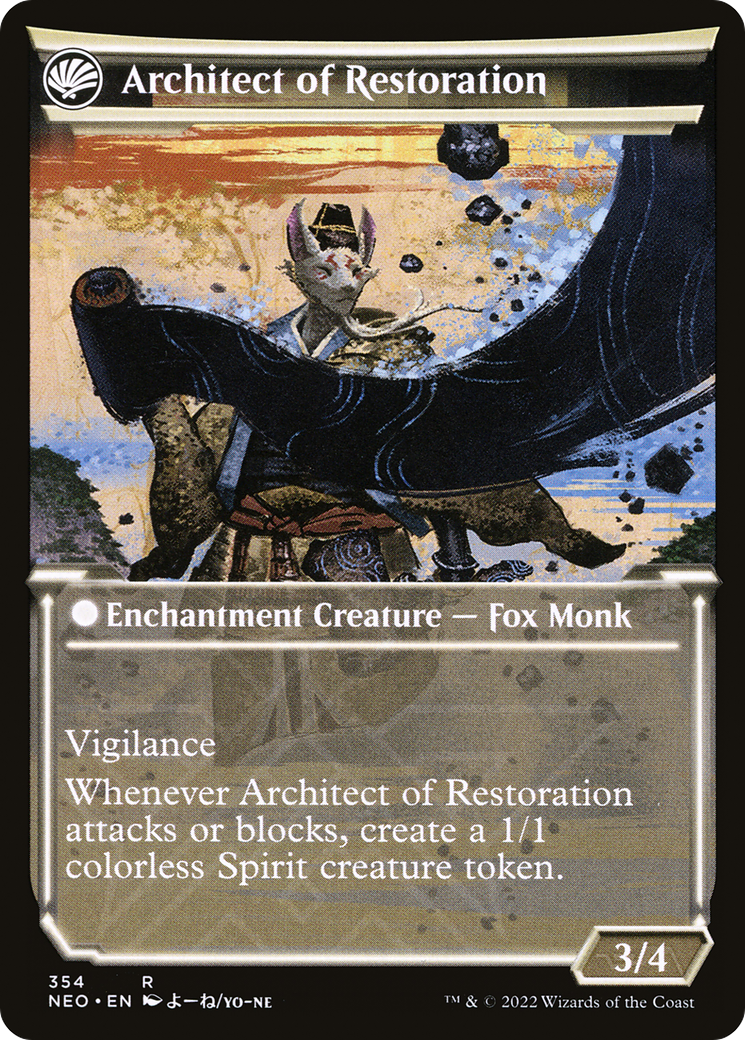 The Restoration of Eiganjo (Showcase) (NEO-354) [Kamigawa: Neon Dynasty]