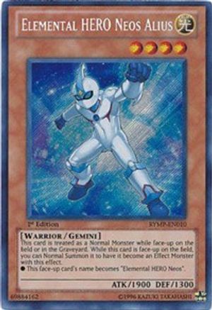 Elemental HERO Neos Alius (Secret Rare) (RYMP-EN010) - Ra Yellow Mega Pack 1st Edition