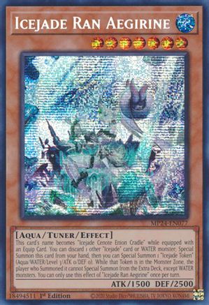 Icejade Ran Aegirine (Prismatic Secret Rare) (MP24-EN077) - 25th Anniversary Tin: Dueling Mirrors 1st Edition