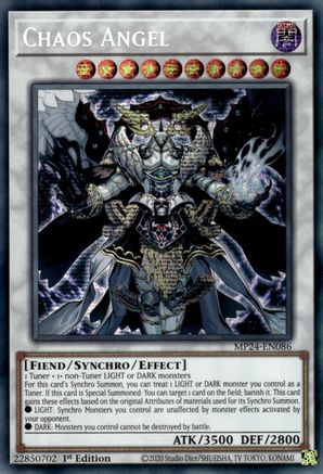 Chaos Angel (Prismatic Secret Rare) (MP24-EN086) - 25th Anniversary Tin: Dueling Mirrors 1st Edition