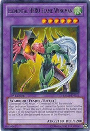 Elemental HERO Flame Wingman (Rare) (RYMP-EN016) - Ra Yellow Mega Pack Unlimited