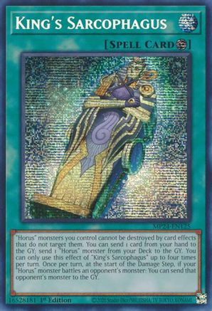 King's Sarcophagus (Prismatic Secret Rare) (MP24-EN125) - 25th Anniversary Tin: Dueling Mirrors 1st Edition