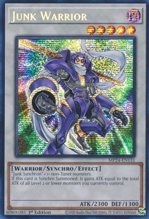 Junk Warrior (Prismatic Secret Rare) (MP24-EN131) - 25th Anniversary Tin: Dueling Mirrors 1st Edition