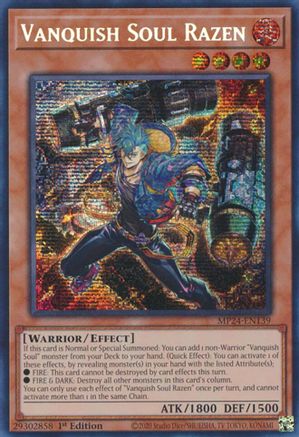 Vanquish Soul Razen (Prismatic Secret Rare) (MP24-EN139) - 25th Anniversary Tin: Dueling Mirrors 1st Edition