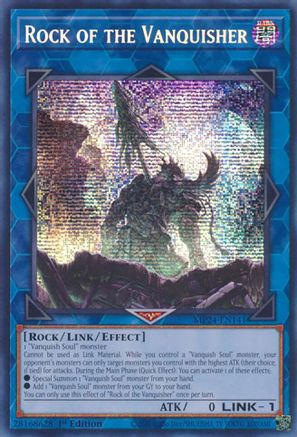 Rock of the Vanquisher (Prismatic Secret Rare) (MP24-EN141) - 25th Anniversary Tin: Dueling Mirrors 1st Edition
