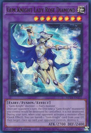 Gem-Knight Lady Rose Diamond (Ultra Rare) (MP24-EN157) - 25th Anniversary Tin: Dueling Mirrors 1st Edition