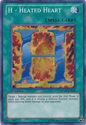 H - Heated Heart (Secret Rare) (RYMP-EN023) - Ra Yellow Mega Pack Unlimited