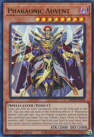 Pharaonic Advent (Ultra Rare) (MP24-EN184) - 25th Anniversary Tin: Dueling Mirrors 1st Edition