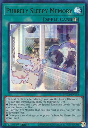 Purrely Sleepy Memory (Ultra Rare) (MP24-EN198) - 25th Anniversary Tin: Dueling Mirrors 1st Edition