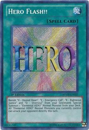 Hero Flash!! (Secret Rare) (RYMP-EN027) - Ra Yellow Mega Pack Unlimited