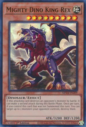 Mighty Dino King Rex (Ultra Rare) (MP24-EN209) - 25th Anniversary Tin: Dueling Mirrors 1st Edition