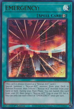 EMERGENCY! (Ultra Rare) (MP24-EN222) - 25th Anniversary Tin: Dueling Mirrors 1st Edition