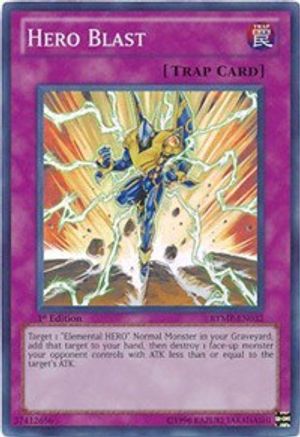 Hero Blast (Super Rare) (RYMP-EN032) - Ra Yellow Mega Pack Unlimited