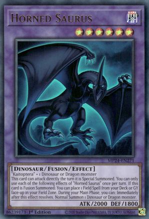 Horned Saurus (Ultra Rare) (MP24-EN271) - 25th Anniversary Tin: Dueling Mirrors 1st Edition