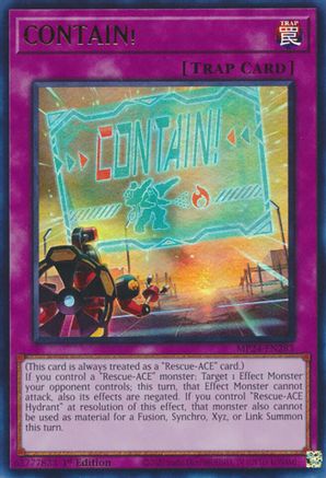 CONTAIN! (Ultra Rare) (MP24-EN283) - 25th Anniversary Tin: Dueling Mirrors 1st Edition