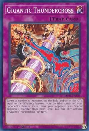 Gigantic Thundercross (Common) (MP24-EN329) - 25th Anniversary Tin: Dueling Mirrors 1st Edition