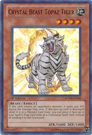 Crystal Beast Topaz Tiger (Super Rare) (RYMP-EN043) - Ra Yellow Mega Pack Unlimited