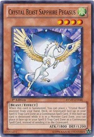Crystal Beast Sapphire Pegasus (Common) (RYMP-EN046) - Ra Yellow Mega Pack 1st Edition