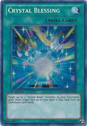 Crystal Blessing (Secret Rare) (RYMP-EN050) - Ra Yellow Mega Pack 1st Edition