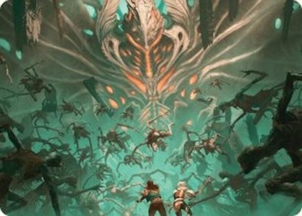 Valgavoth's Onslaught Art Card (ASDSK-016) [Art Series: Duskmourn: House of Horror]
