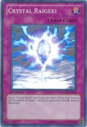 Crystal Raigeki (Super Rare) (RYMP-EN055) - Ra Yellow Mega Pack 1st Edition