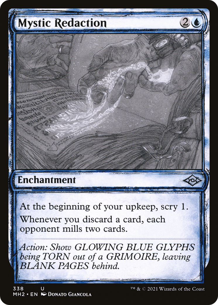 Mystic Redaction (Showcase) (MH2-338) [Modern Horizons 2] Foil