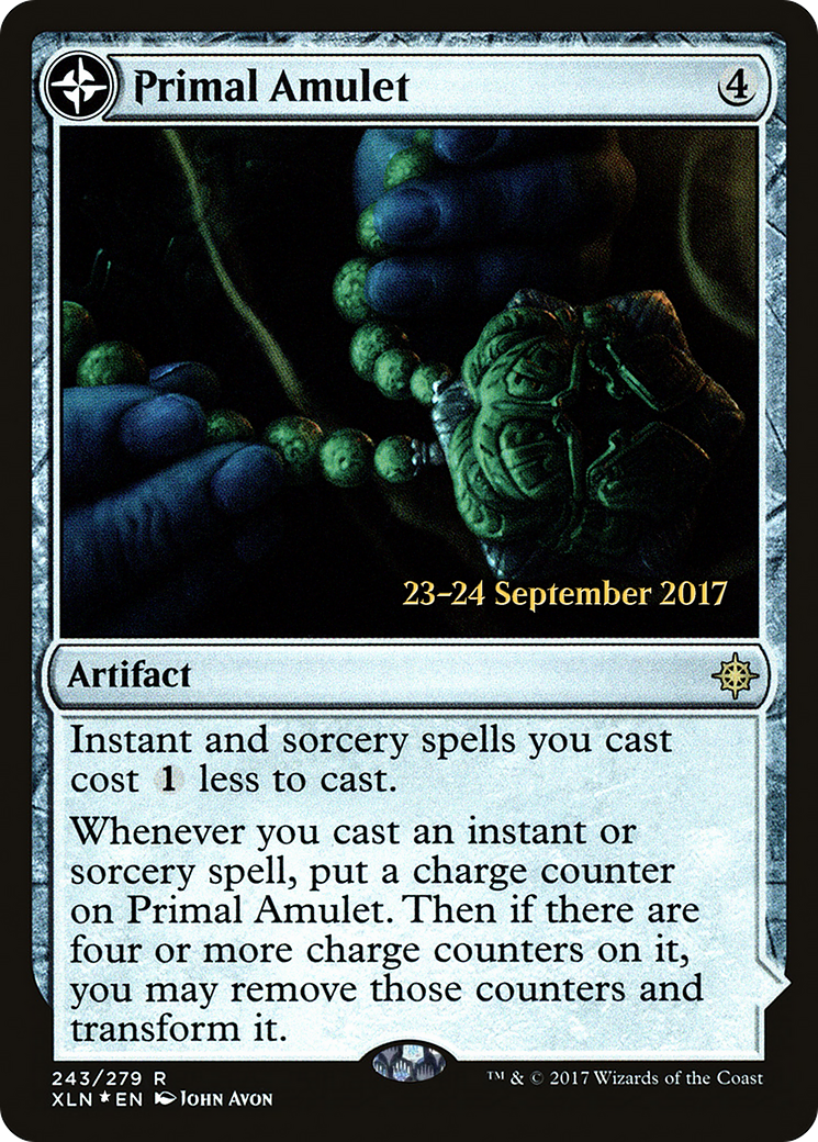 Primal Amulet (PRE-243) [Ixalan Promos] Foil