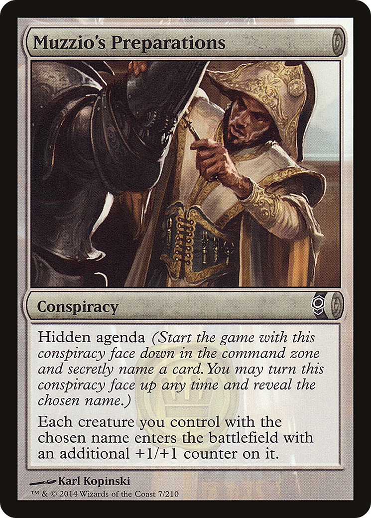 Muzzio's Preparations (CNS-007) [Conspiracy] Foil