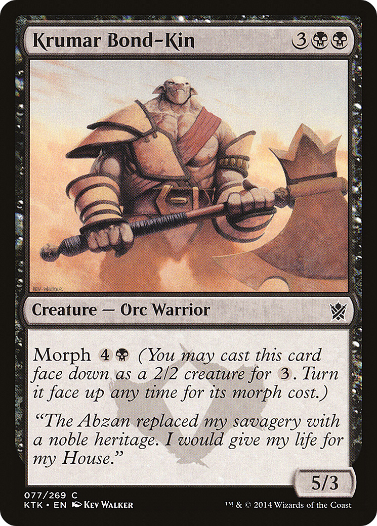 Krumar Bond-Kin (KTK-077) [Khans of Tarkir]